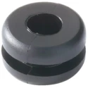 HellermannTyton HV Black Polyvinyl Chloride Cable Grommet 8 mm Panel Hole Diameter 5 mm Cable 633-02160 HV1216-PVC-FR-BK