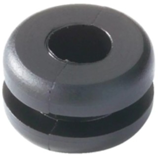 HellermannTyton HV Black Polyvinyl Chloride Cable Grommet 8 mm Panel Hole Diameter 5 mm Cable 633-02160 HV1216-PVC-FR-BK