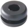 HellermannTyton HV Black Polyvinyl Chloride Cable Grommet 8 mm Panel Hole Diameter 5 mm Cable 633-02160 HV1216-PVC-FR-BK