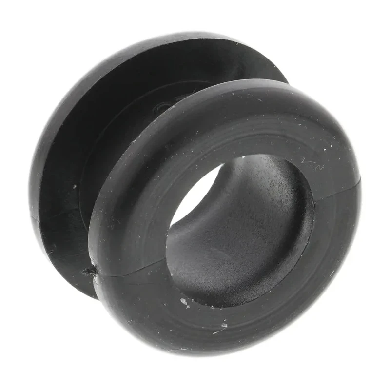 HellermannTyton Black Polyvinyl Chloride Cable Grommet 12 mm Panel Hole, 10 mm Max Cable Diameter 633-02060 HV1206-PVC-FR-BK