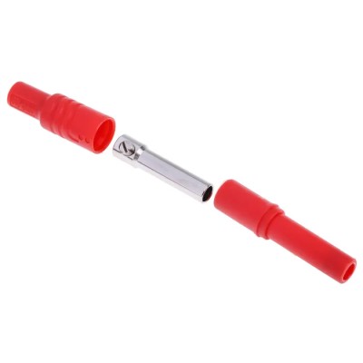 Hirschmann Test & Measurement Red Female Banana Socket, 4 mm Connector, Screw Termination, 1kV Voltage, 24A 934096101