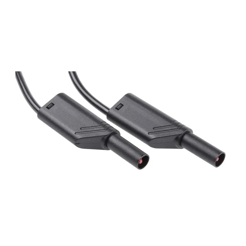 Hirschmann Test & Measurement Connector Test Lead 32A, 1000 V AC/DC, Black, 1m Lead Length 934088100