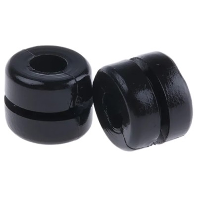 HellermannTyton HV Black Polyvinyl Chloride Cable Grommet 6 mm Panel Hole Diameter for 4 mm Cable 633-02120 HV1212-PVC-FR-BK
