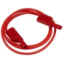 Hirschmann Test & Measurement Connector Test Lead 32A, 1000 V AC/DC, Red, 1 m Lead Length 934088101