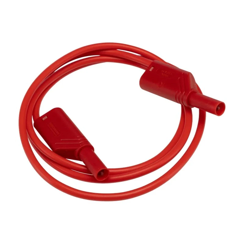 Hirschmann Test & Measurement Connector Test Lead 32A, 1000 V AC/DC, Red, 1 m Lead Length 934088101