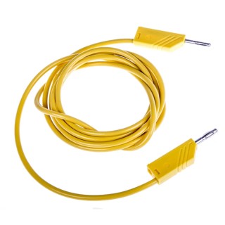 Hirschmann Test & Measurement Connector Test Lead 16A, 60V dc, Yellow, 2 m Lead Length 934065103