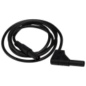 Hirschmann Test & Measurement Connector Test Lead 16A, 1000 V AC/DC, Black, 1 m Lead Length 934082100