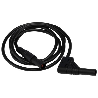Hirschmann Test & Measurement Connector Test Lead 16A, 1000 V AC/DC, Black, 1 m Lead Length 934082100