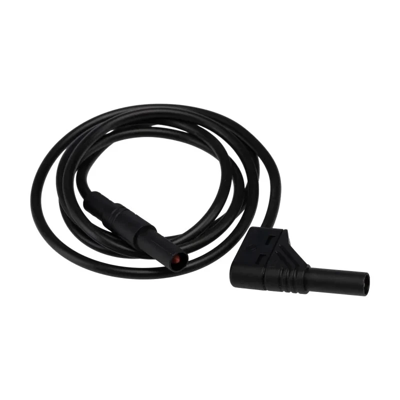 Hirschmann Test & Measurement Connector Test Lead 16A, 1000 V AC/DC, Black, 1 m Lead Length 934082100