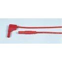 Hirschmann Test & Measurement Connector Test Lead 16A 1000 V ac/dc, Black, 500 mm Lead Length 934080100