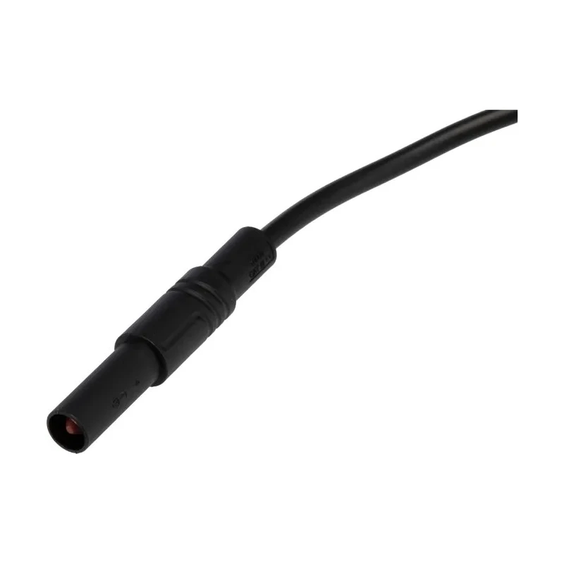 Hirschmann Test & Measurement Connector Test Lead 16A, 1000 V AC/DC, Black, 1 m Lead Length 934082100