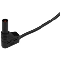 Hirschmann Test & Measurement Connector Test Lead 16A, 1000 V AC/DC, Black, 1 m Lead Length 934082100