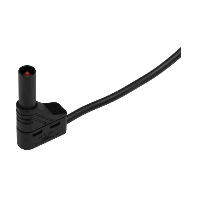 Hirschmann Test & Measurement Connector Test Lead 16A, 1000 V AC/DC, Black, 1 m Lead Length 934082100