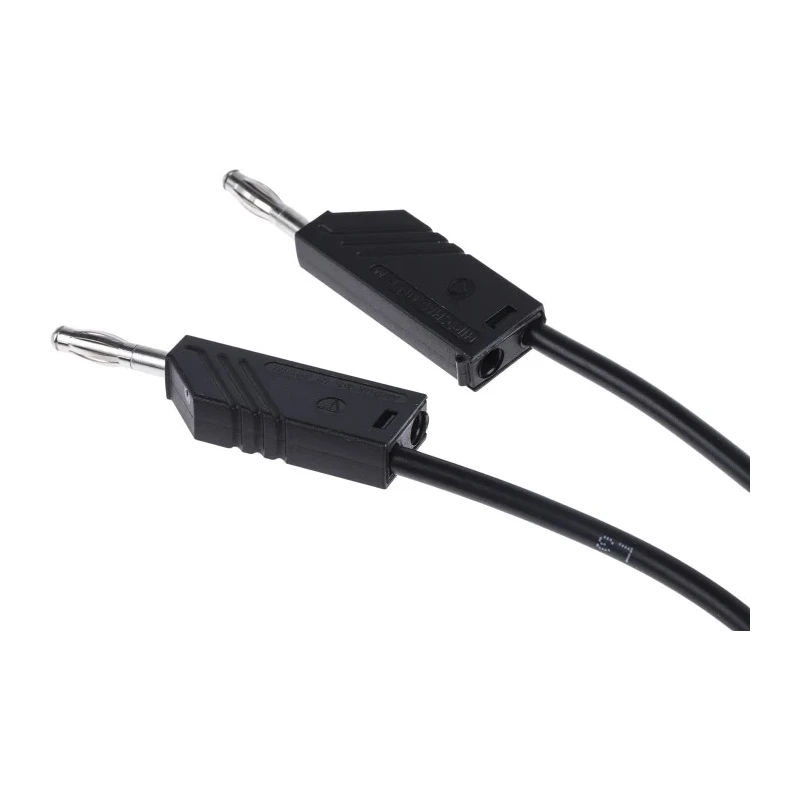 Hirschmann Test & Measurement Connector Test Lead 16A 60V dc Black 2 m Lead Length 934065100