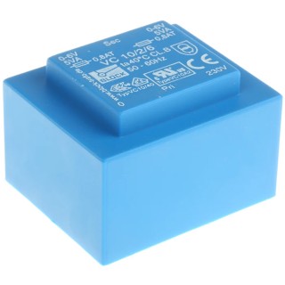 Block 6 V AC 2 Output Through Hole PCB Transformer 10 VA VC 10/2/6
