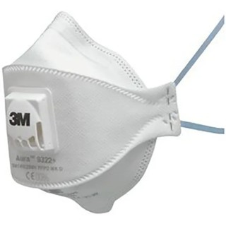3M Aura™ 9300+ Series FFP2 Disposable Respirator Flat Fold 10 Per Pack FFP2