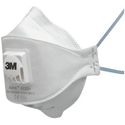 3M Aura™ 9300+ Series FFP2 Disposable Respirator Flat Fold 10 Per Pack FFP2