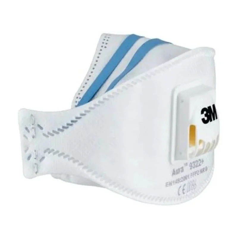 3M Aura™ 9300+ Series FFP2 Disposable Respirator Flat Fold 10 Per Pack FFP2
