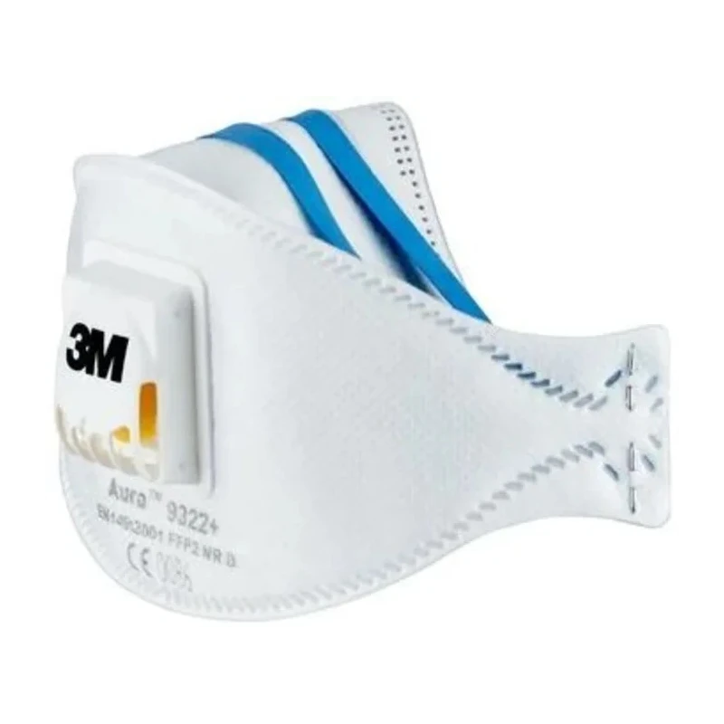 3M Aura™ 9300+ Series FFP2 Disposable Respirator Flat Fold 10 Per Pack FFP2