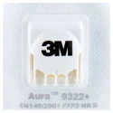 3M Aura™ 9300+ Series FFP2 Disposable Respirator Flat Fold 10 Per Pack FFP2