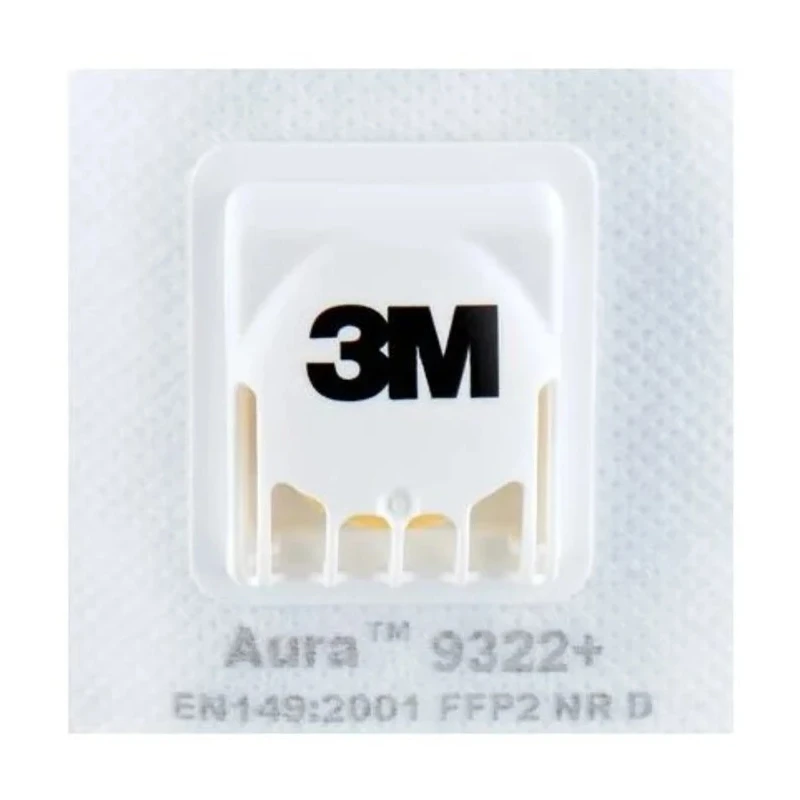 3M Aura™ 9300+ Series FFP2 Disposable Respirator Flat Fold 10 Per Pack FFP2