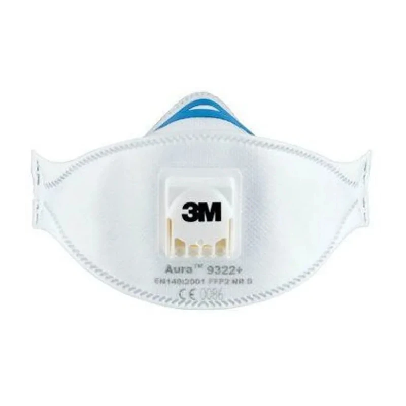 3M Aura™ 9300+ Series FFP2 Disposable Respirator Flat Fold 10 Per Pack FFP2
