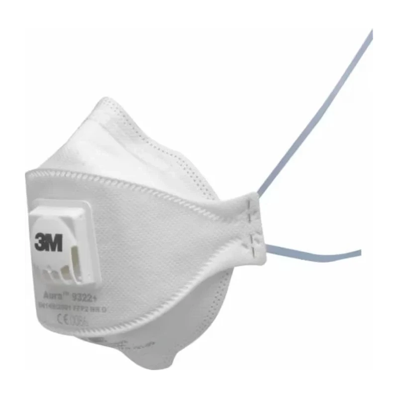 3M Aura™ 9300+ Series FFP2 Disposable Respirator Flat Fold 10 Per Pack FFP2