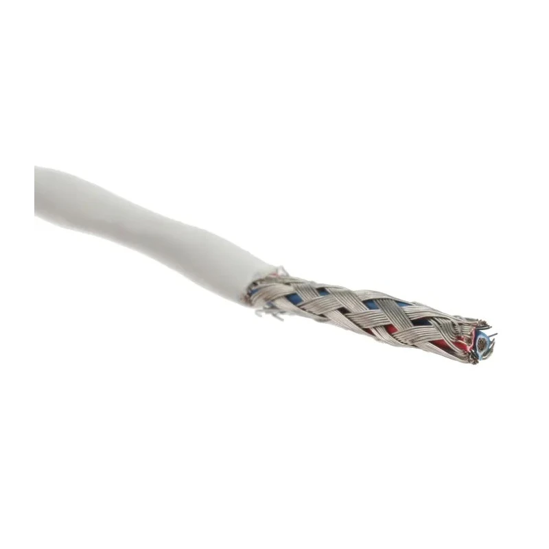 TE Connectivity SPEC 44 Series Data Cable 1 Pairs 2 Cores 100m White Sheath Polyvinyl Fluoride 44A1121-24-2/6-9