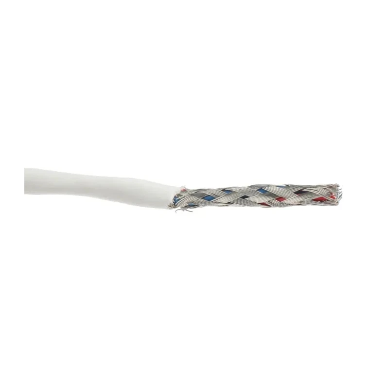 TE Connectivity SPEC 44 Series Data Cable 1 Pairs 2 Cores 100m White Sheath Polyvinyl Fluoride 44A1121-24-2/6-9