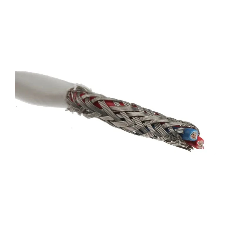 TE Connectivity SPEC 44 Series Data Cable 1 Pairs 2 Cores 100m White Sheath Polyvinyl Fluoride 44A1121-20-2/6-9