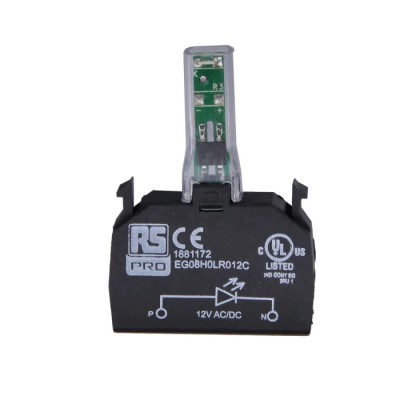 RS PRO Amber LED Light Block 12 V AC/DC, Side View SMD LED, IP20 Rated 188-1178