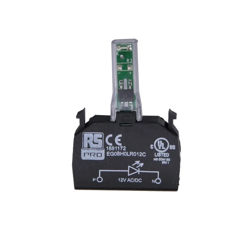 RS PRO Amber LED Light Block 12 V AC/DC, Side View SMD LED, IP20 Rated 188-1178