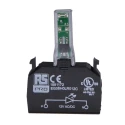 RS PRO LED Light Block 12 V AC/DC Green Illumination 188-1177
