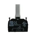 RS PRO Light Block, 24 V AC DC, Blue LED Illumination, Clip Installation, -25°C to 65°C Operating Temperature 188-1180
