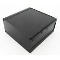 RS PRO Black Black Lid Extruded Aluminium Heat Sink Case IP40 175 mm x 200 mm x 100 mm 188-1279