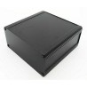 RS PRO Black Black Lid Extruded Aluminium Heat Sink Case IP40 175 mm x 200 mm x 100 mm 188-1279