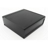 RS PRO Black Black Lid Extruded Aluminium Heat Sink Case, IP40, 175 mm x 300 mm x 100 mm 188-1280