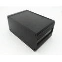 RS PRO Black Black Lid Extruded Aluminium Heat Sink Case IP40 175mm x 200mm x 300mm 188-1286