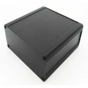 RS PRO Black Black Lid Extruded Aluminium Heat Sink Case IP40 175 mm x 200 mm x 200 mm 188-1283