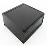 RS PRO Black Black Lid Extruded Aluminium Heat Sink Case IP40 175 mm x 200 mm x 200 mm 188-1283