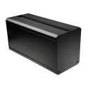 RS PRO Black Black Lid Extruded Aluminium Heat Sink Case IP40 175 mm x 400 mm x 200 mm 188-1285