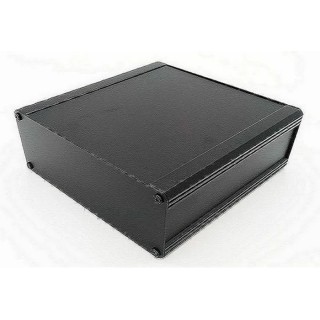 RS PRO Black Lid Extruded Aluminium Heat Sink Case IP40 175 mm x 400 mm x 100 mm 188-1281