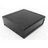 RS PRO Black Lid Extruded Aluminium Heat Sink Case IP40 175 mm x 400 mm x 100 mm 188-1281