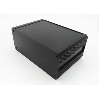 RS PRO Black Black Lid Extruded Aluminium Heat Sink Case IP40 175mm x 400mm x 300mm 188-1288