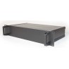 RS PRO 2U 19 in Rack Mount Case Extruded Aluminium Black IP30 245mm x 425mm x 84mm 188-1316