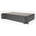 RS PRO 2 U 19 in Rack Mount Case Extruded Aluminium Black 425mm x 425mm x 84mm 188-1318