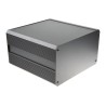 RS PRO Black Black Lid Extruded Aluminium Heat Sink Case IP40 175 mm x 300 mm x 300 mm 188-1287