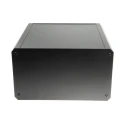 RS PRO Black Black Lid Extruded Aluminium Heat Sink Case IP40 175 mm x 300 mm x 300 mm 188-1287