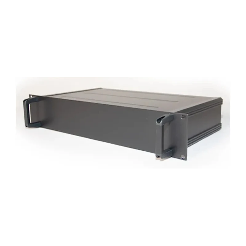 RS PRO 1U 19 Inch Rack Mount Case Extruded Aluminium 335 mm Depth 425 mm Width 39.6 mm Height 188-1314