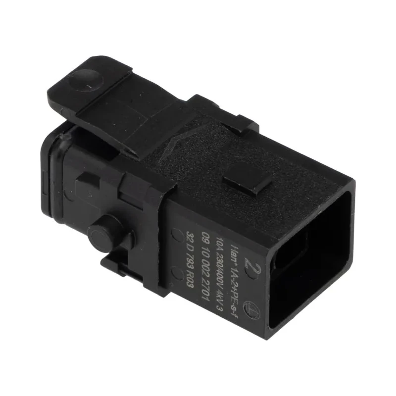 HARTING Heavy Duty Power Connector Insert 10A 2P+E Screw Mount IP20/IP65 Han 1A Series Female 09100022701